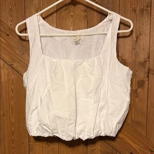 a new day White Sleeveless Blouse